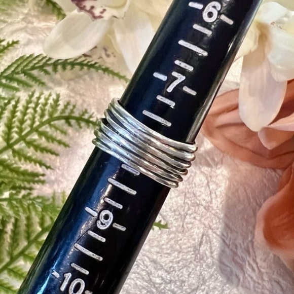 Silpada Retired Rose Quartz Faceted Abstract Statement Ring Sterling Silver 925 - Picture 10 of 15